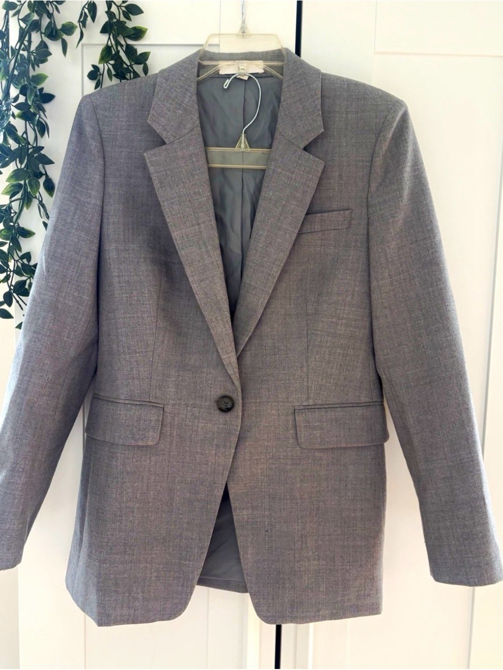 Banana republic Classic women’s slim fit Gray Single-Button Blazer